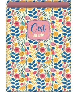 Dohe C´est la Vie Carpeta de 4 Anillas Mixtas de 40mm - Formato Folio - Cubierta en Carton Forrado Plastificado