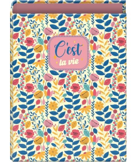Dohe C´est la Vie Carpeta de 4 Anillas Mixtas de 40mm - Formato Folio - Cubierta en Carton Forrado Plastificado