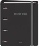 Dohe Colour Vibes Polyfoam Carpeta de 4 Anillas Mixtas de 35mm A4 Recambio 100 Hojas Cuadricula 5mm - Cubierta de Polyfoam 2mm -
