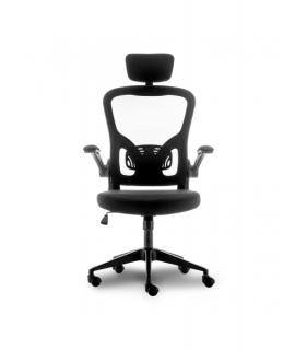 Urban Factory Ergo Silla de Oficina Ergonomica - Soportes Lumbar y Cervical Ajustables - Respaldo de Malla - Ajustable - Color N