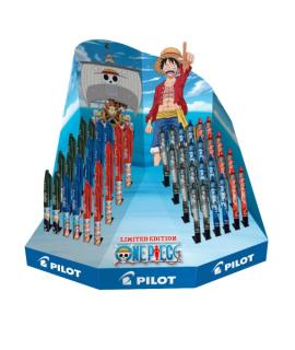 Pilot One Piece Expositor de 24 Boligrafos Frixion Ball + 24 Boligrafos Frixion Ball Plus - Borrables - Recargables - Colores Su