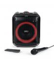 Bigben Altavoz Bluethooth - Microfono con Cable - Efectos de Luz LED - Potencial Musical 200W - Color Negro
