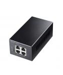 Cudy Inyector Gigabit PoE+/PoE - Potencia hasta 30W - 4 Puertos - Datos y Alimentacion por El Mismo Cable hasta 100m - Carcasa d