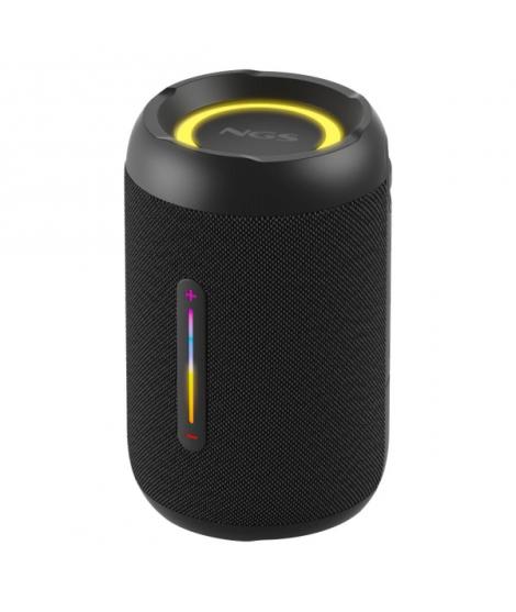 NGS Roller Furia 2 Tiny Altavoz Bluetooth 20W TWS - Iluminacion LED - Autonomia hasta 7h - Resistencia al Agua IPX7 - Color Negr