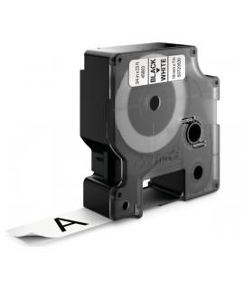 Dymo D1 45803 Cinta de Etiquetas Original para Rotuladora - Texto Negro sobre Fondo Blanco - Ancho 19mm x Largo 7m