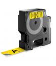 Dymo D1 45808 Cinta de Etiquetas Original para Rotuladora - Texto Negro sobre Fondo Amarillo - Ancho 19mm x Largo 7m
