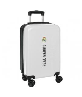 Safta Real Madrid 1ª Equipacion 24/25 Maleta con Ruedas 20" - Asa Telescopica - 4 Ruedas Giratorias - Cierre con Candado - 34.5x