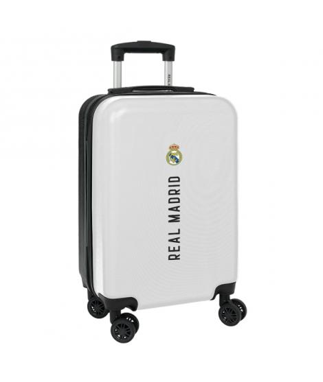 Safta Real Madrid 1ª Equipacion 24/25 Maleta con Ruedas 20" - Asa Telescopica - 4 Ruedas Giratorias - Cierre con Candado - 34.5x