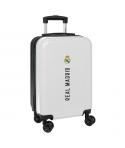 Safta Real Madrid 1ª Equipacion 24/25 Maleta con Ruedas 20" - Asa Telescopica - 4 Ruedas Giratorias - Cierre con Candado - 34.5x
