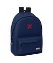 Safta Munich Basicos Mochila para Portatil 15.6" - Conector USB - 2 Compartimentos - 31x44x18cm - Color Azul Marino