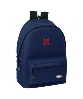 Safta Munich Basicos Mochila para Portatil 15.6" - Conector USB - 2 Compartimentos - 31x44x18cm - Color Azul Marino