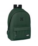 Safta Munich Basicos Mochila para Portatil 15.6" - Conector USB - 2 Compartimentos - 31x44x18cm - Color Verde