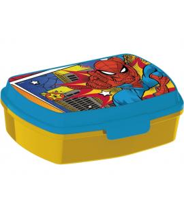 Safta Spider-Man Attack Sandwichera - PVC Sin BPA - Rectangular - 17x5.6x13.3cm - Color Amarillo