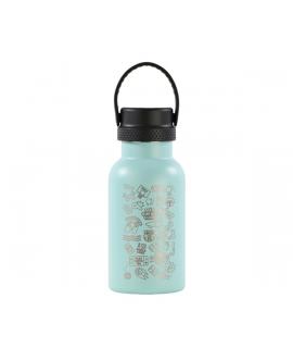Safta F.C. Barcelona Botella Reutilizable 350ml - Doble Pared con Aislamiento - Base de Silicona - Conserva Temperatura 12h Cali