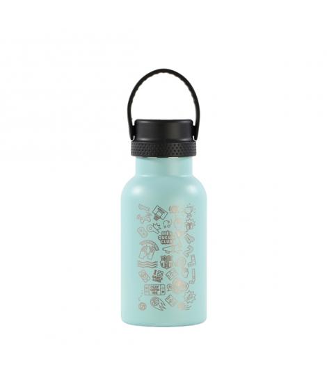 Safta F.C. Barcelona Botella Reutilizable 350ml - Doble Pared con Aislamiento - Base de Silicona - Conserva Temperatura 12h Cali