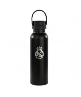 Safta Real Madrid 2ª Equipacion 24/25 Botella Reutilizable 600ml - Doble Pared con Aislamiento - Base de Silicona - Conserva Tem