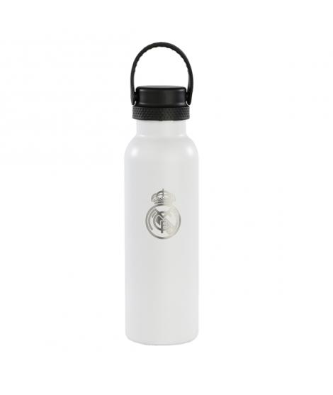Safta Real Madrid 1ª Equipacion 24/25 Botella Reutilizable 600ml - Doble Pared con Aislamiento - Base de Silicona - Conserva Tem