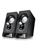 NGS SB210 Altavoces 2.0 12W - Alimentacion por USB - Entrada Jack - Control de Volumen Integrado - Color Negro
