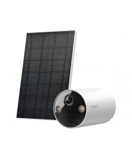 TP-Link TC82 Kit Camara de Seguridad IP WiFi 2K 3MP + Panel Solar Tapo A201 - Para Interior y Exterior - Vision Nocturna - Detec