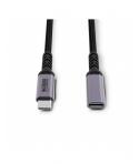 Urban Factory Cable USB-C Macho a USB-C Hembra - 1m - Color Negro