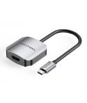 Vention Adaptador USB-C a HDMI/VGA Hembra - 0.15m - Color Gris
