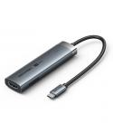 Vention Docking Station 6 en 1 USB-C a HDMI/3xUSB3.0/USB-C 3.2 G1/PD 100W - 0.15m - Color Gris