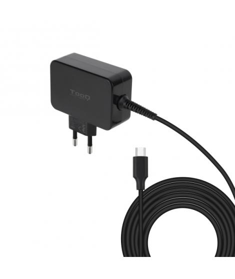 Tooq Cargador de Portatil GaN USB-C/PD 45W - Cable de 1.80m - Color Negro
