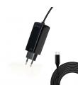 Tooq Cargador de Portatil GaN USB-C/PD 65W - Cable de 1.80m - Color Negro