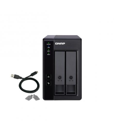 QNAP TR-002 Caja de Expansion RAID USB 3.0 - 2 Bahias 2.5", 3.5" - Ventilador 70mm