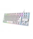 Trust Teclado de Membrana USB - Iluminacion LED - Cable de 1.35m - Color Blanco