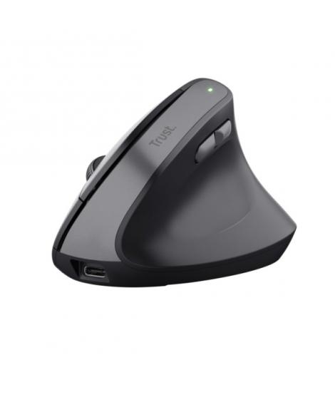 Trust Raton Inalambrico USB - Tecnologia Silent Click - 6 Botones - Recargable por USB-C - Color Negro