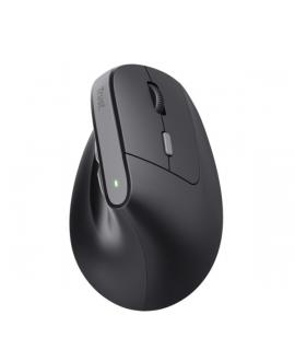 Trust Raton Inalambrico USB - Diseño Ergonomico - Indicadores LED - 6 Botones - Color Negro