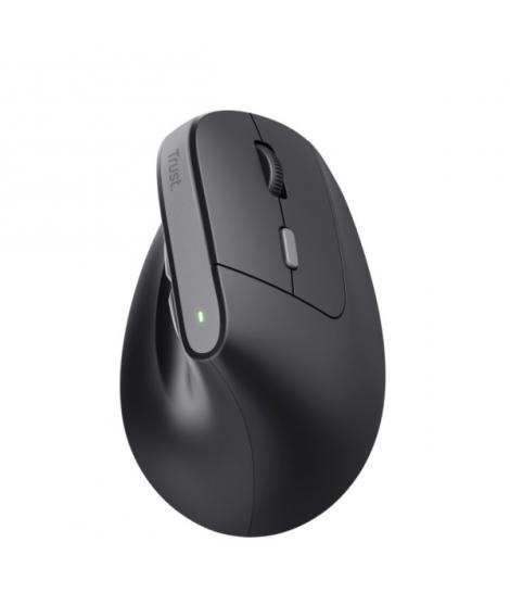 Trust Raton Inalambrico USB - Diseño Ergonomico - Indicadores LED - 6 Botones - Color Negro