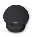 Urban Factory Softee Alfombrilla Raton Ergonomica con Reposamuñecas - Base Antideslizante - Medidas 25*22cm - Color Negro