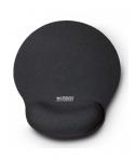 Urban Factory Softee Alfombrilla Raton Ergonomica con Reposamuñecas - Base Antideslizante - Medidas 25*22cm - Color Negro