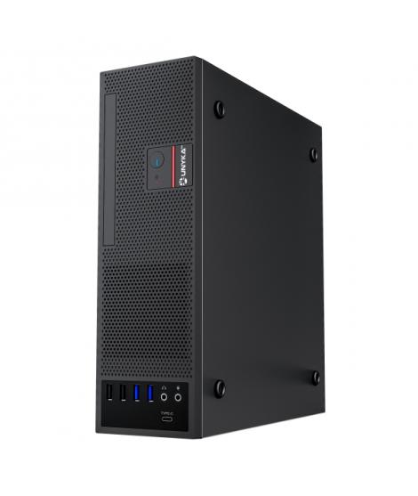 Unykach UK3006 Caja Slim MicroATX con Fuente de Alimentacion 150W - Tamaño Disco Soportado 2.5" - USB-A 2.0/3., USB-C y Audio - 