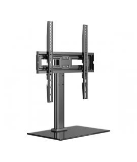 Unykach Soporte de Mesa para TV de 23"-60" - Base de Vidrio Templado - Peso Max 40Kg - VESA 400x400mm - Color Negro