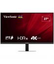 ViewSonic VA2708-4K-HD Monitor LED 27" IPS UHD 4K HDR - Respuesta 4ms - 16:9 - Ajustable de Inclinacion - HDMI, DisplayPort, Aud
