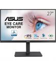 Asus Monitor 27" IPS LED FullHD 1080p 75Hz - Respuesta 5ms - Ajustable en Altura y Giratorio - Angulo de Vision 178° - 16:9 - HD