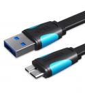 Vention Cable USB 3.0 Macho a MicroUSB Macho - 1.5m - Color Negro