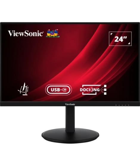 ViewSonic VG2409U-2 Monitor LED 24" IPS Full HD 1080p HDR - Respuesta 4ms - Altavoces 5W - 16:9 - Ajustable en Altura, Giratorio