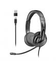 NGS VOX605-C Auriculares USB-C con Microfono - Microfono Regulable y Flexible - Almohadillas y Diadema Acolchadas - Diadema Ajus