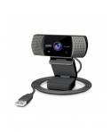 Urban Factory Webee Webcam USB 2Mpx - Full HD 1080P - Enfoque Automatico - Microfono Incorporado - Tapa de Privacidad - Color Ne
