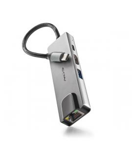 NGS Wonder Dock Supra 4 en 1 Hub USB-C - 1x USB 3.0, 1x USB-C PD 100W, 1x HDMI, 1x RJ45 - Admite Resoluciones Maximas de 4K a 30