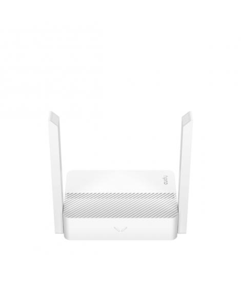 Cudy Router WiFi Dual Band AC1200 - Velocidad hasta 100Mbps - 4 Puertos - 4 Antenas Fijas de 5dBi - Color Blanco