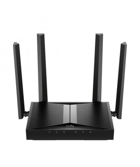 Cudy Router WiFi 7 Dual Band Gigabit BE3600 - Velocidad hasta 1000Mbps - 5 Puertos - 4 Antenas Fijas de 5dBi - Tecnologia MU-MIM