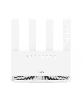 Cudy Router WiFi 7 Gigabit Dual Band BE3600 - Velocidad hasta 1000Mbps - 4 Puertos - 4 Antenas Fijas de 5dBi - Tecnologia MU-MIM