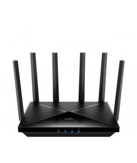 Cudy Router WiFi 7 Dual Band Gigabit BE6500 - Velocidad hasta 1000Mbps - 4 Puertos - 4 Antenas Fijas de 5dBi - Tecnologia MU-MIM