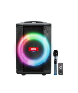XO F53 Altavoz Karaoke - Bluetooth 5.0 - 40W - Funcion TWS - Iluminacion RGB - Microfono Inalambrico Incluido - Bluetooth, FM, U