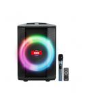 XO F53 Altavoz Karaoke - Bluetooth 5.0 - 40W - Funcion TWS - Iluminacion RGB - Microfono Inalambrico Incluido - Bluetooth, FM, U